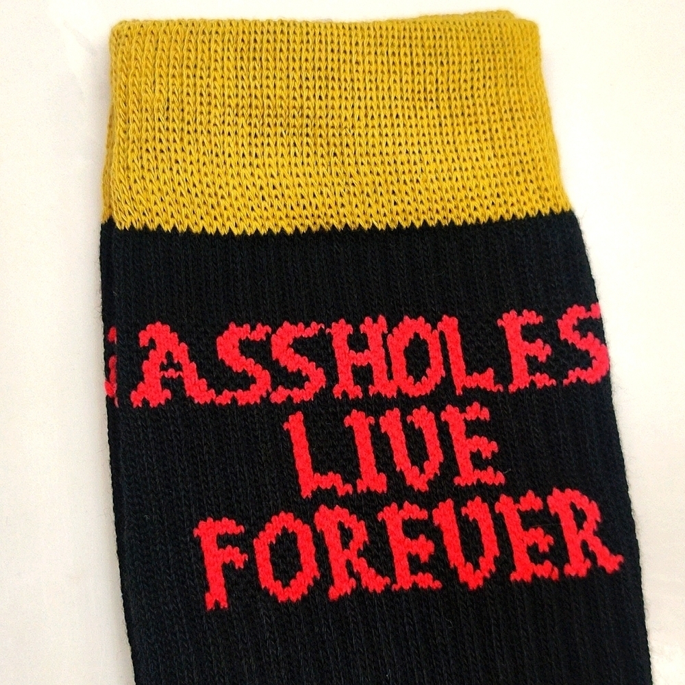 ALF Socks NWOT Black Red Gold